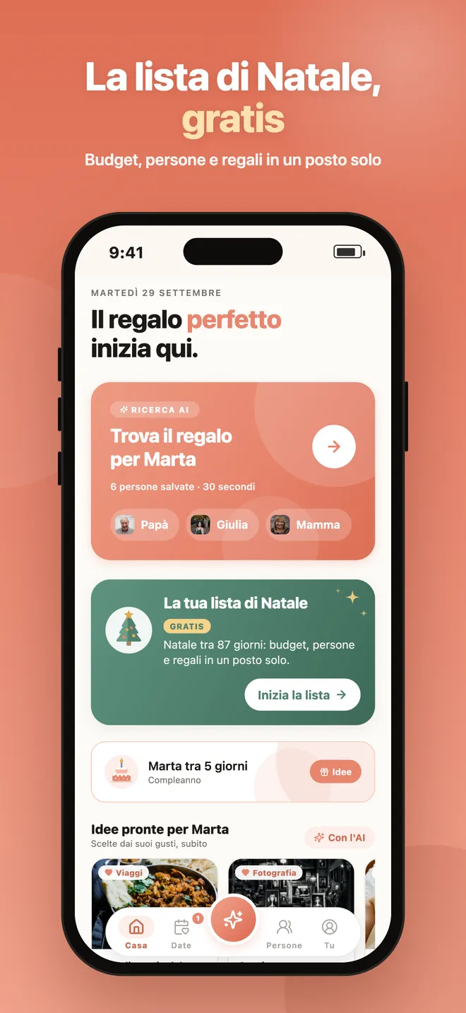 La lista di Natale, gratis: budget, persone e regali in un posto solo