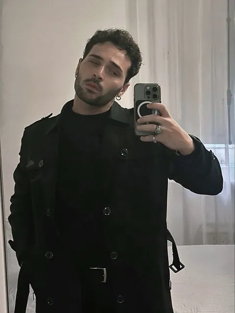Black trench coat